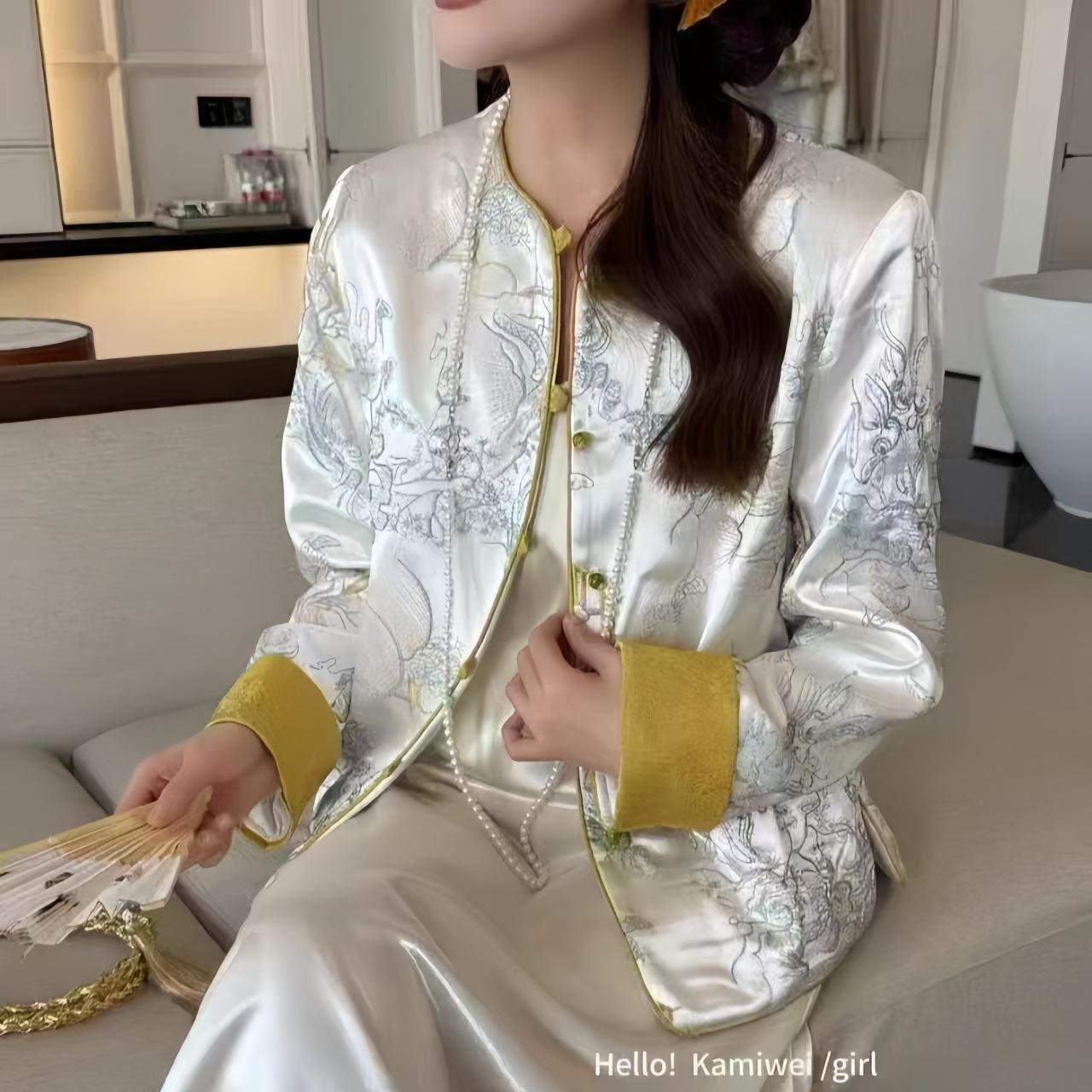 National New Chinese Style Vest - Spring & Autumn Outerwear 2026: Trendy, Versatile, and Elegant Early Spring Top XXXXL