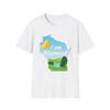 I Am Wisconsin T-Shirt | Wisconsin State Outline with Cheese and Landscape