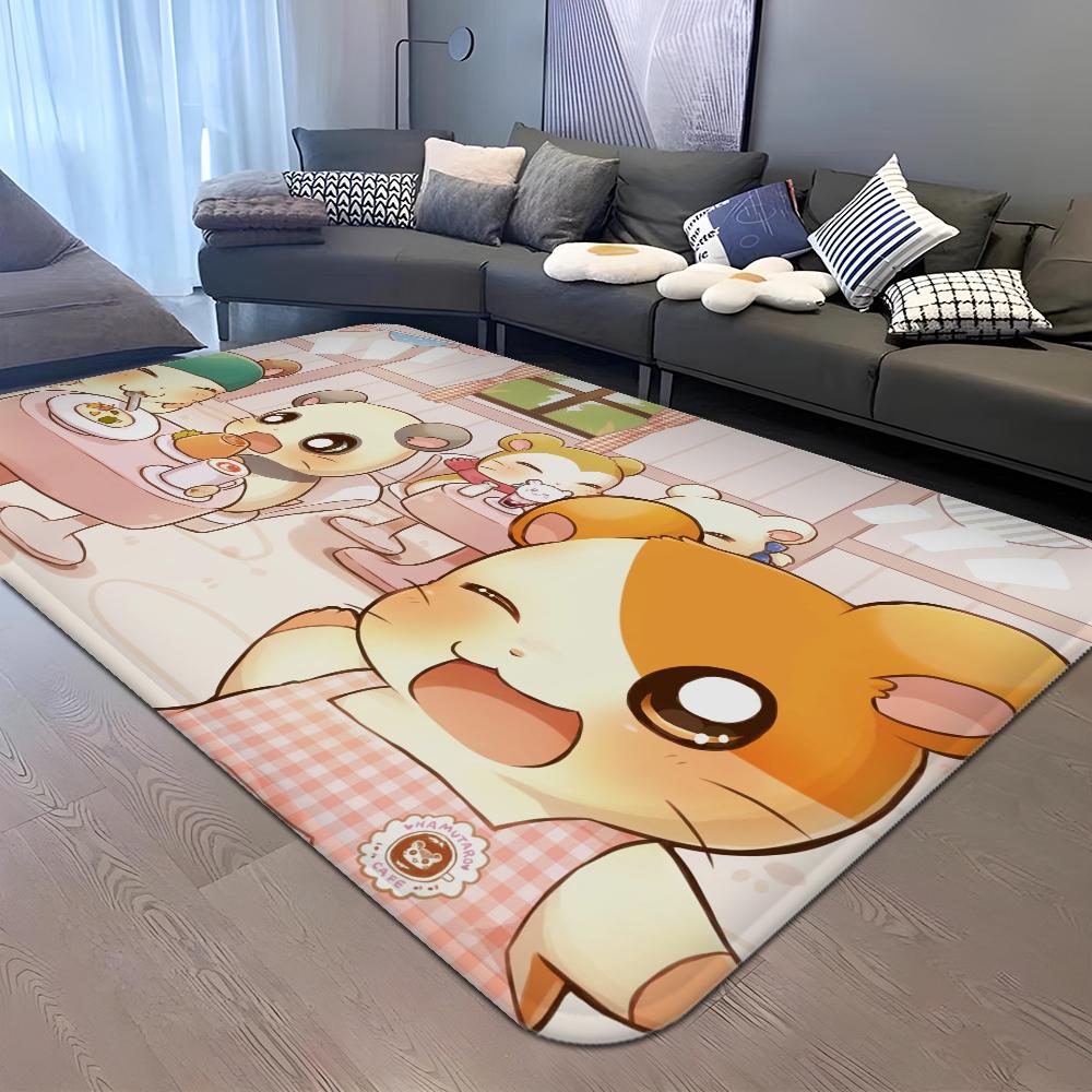 Animacinis mielas Hamtaro grindų kilimėlis Stačiakampis Neslystantis Namų Minkštas Kilimėlis Prieangio Vidaus Lauko Kilimėlis Sveikinimo Durų Kilimėlis