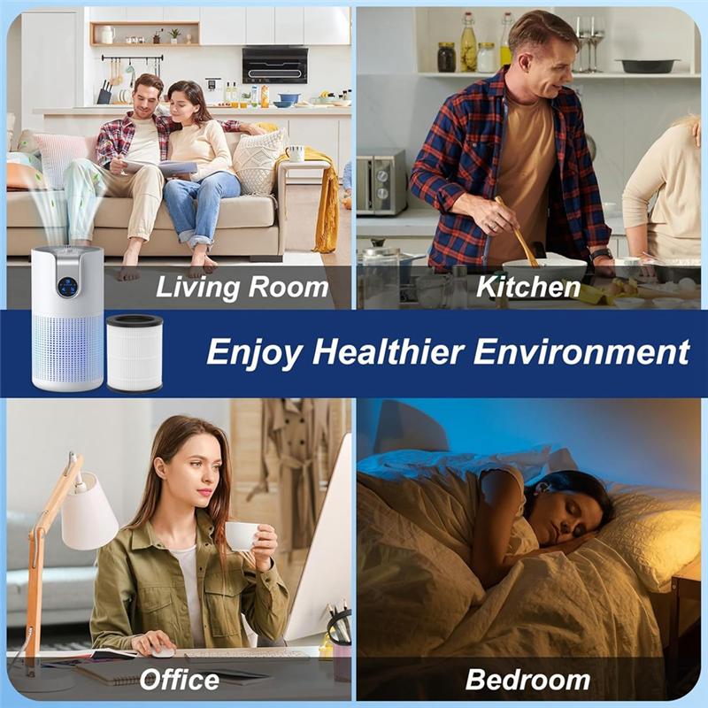 

A65T-2 шт. Сменный фильтр для очистителя воздуха MOOKA M03 Фильтр H13 True HEPA Высокоэффективный фильтр