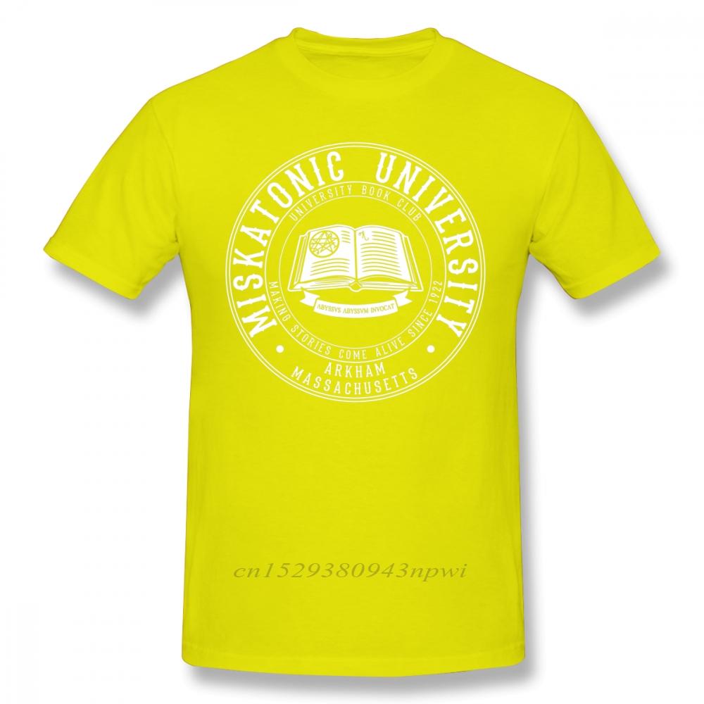 Arkham Horror T Shirt Miskatonic University Book Club TShirt Unisex Short Sleeve 100 Cotton Tee Shirt Oversized Streetwear Tshirt