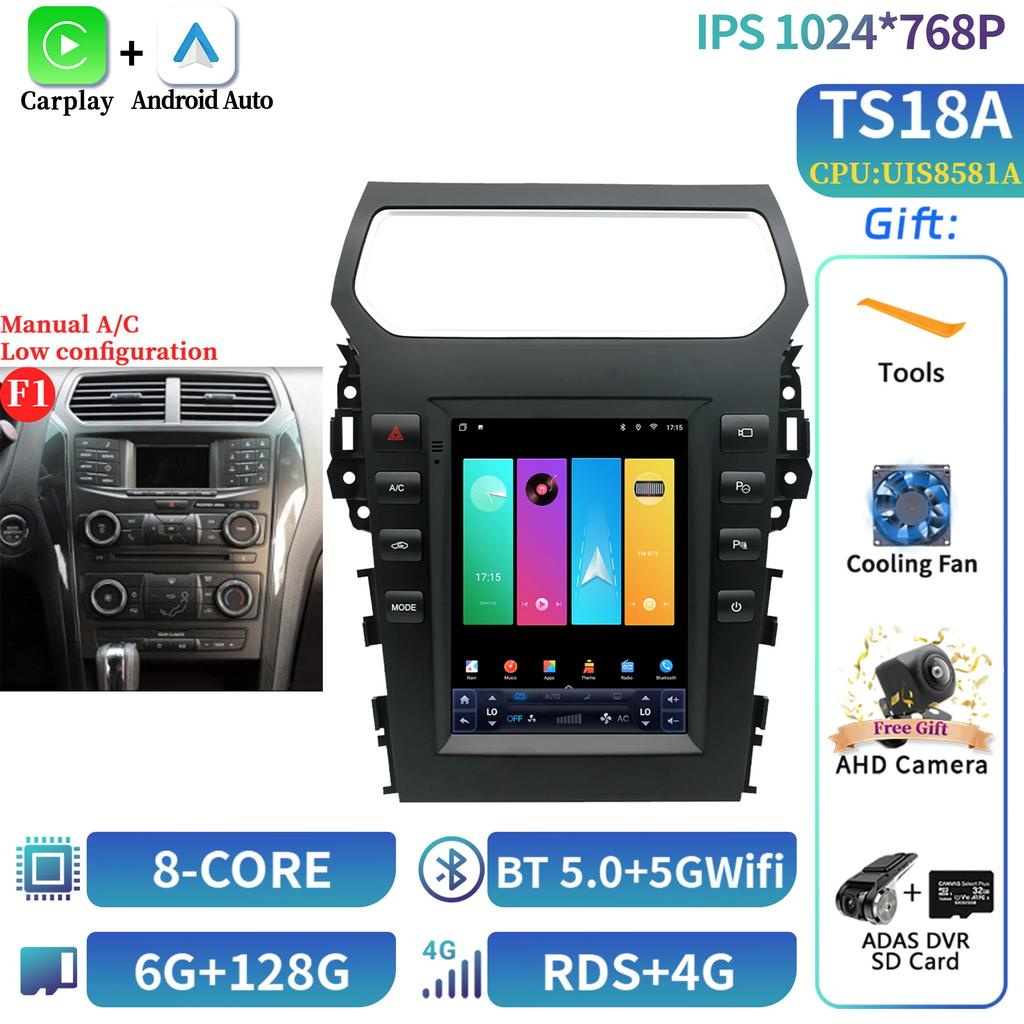 9.7inch Android Car Stereo Radio Multimedia Video Player For Ford Explorer 5 2011-2019 Navigation Carplay Automotive Screen GPS