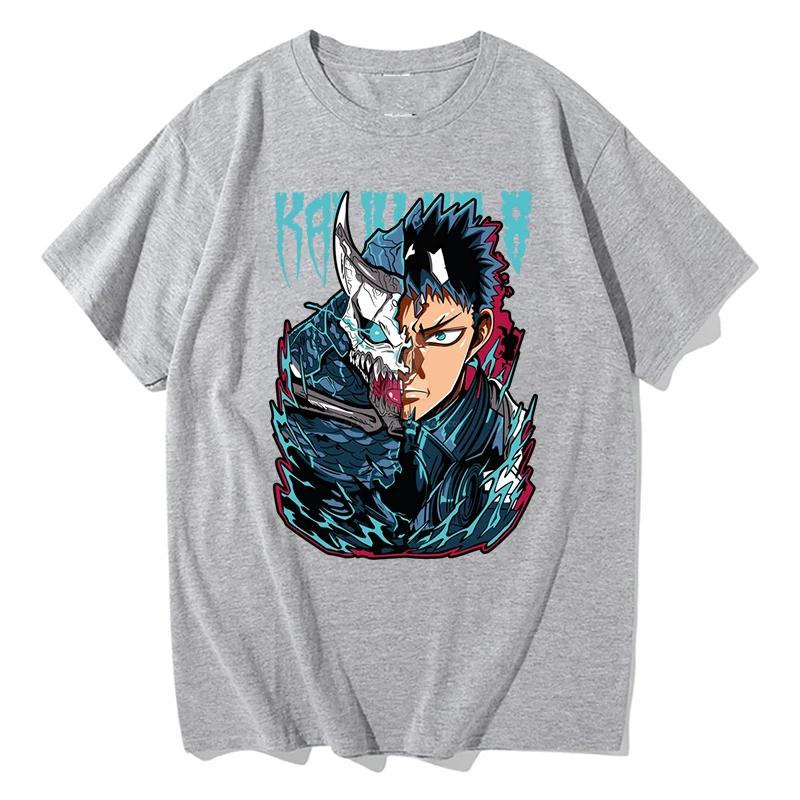 Anime Kaiju No 8 Printed T-shirt Women Men Harajuku O-neck Casual Short Sleeve T-shirt Summer Loose Streetwear Y2K Tops T-shirt