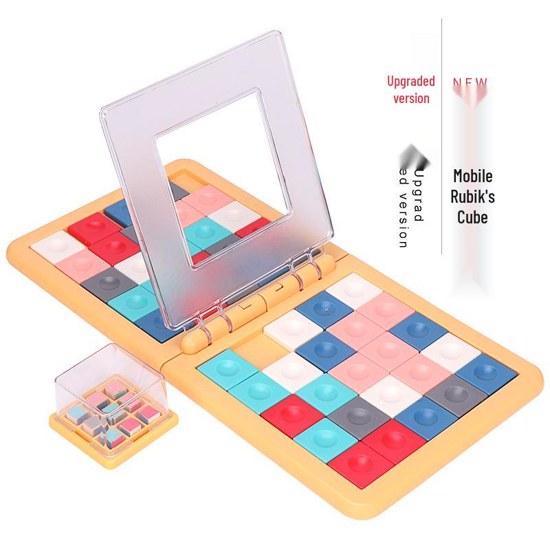 Two-Player Colorful Rubik's Cube Battle Game: Educational Parent-Child Puzzle Toy