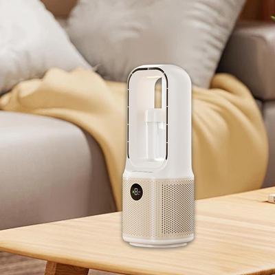 Desk Fan Bladeless 9 Adjustable Speeds Mist Spray Low Noise Easy To Carry Air Cooling USB