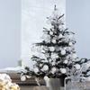 6 PCs Christmas Tree Decor Ball Baubles Ornament Xmas Tree Toys White Party Hanging Ball for Home Party Ornament Christmas Gift