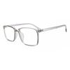 Full Rim Rectangle Transparent Grey Smartbuy Collection Ainslie 2418 C8 Fashion Unisex Eyeglasses