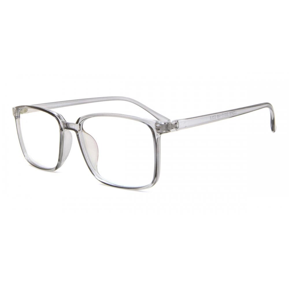 Full Rim Rectangle Transparent Grey Smartbuy Collection Ainslie 2418 C8 Fashion Unisex Eyeglasses