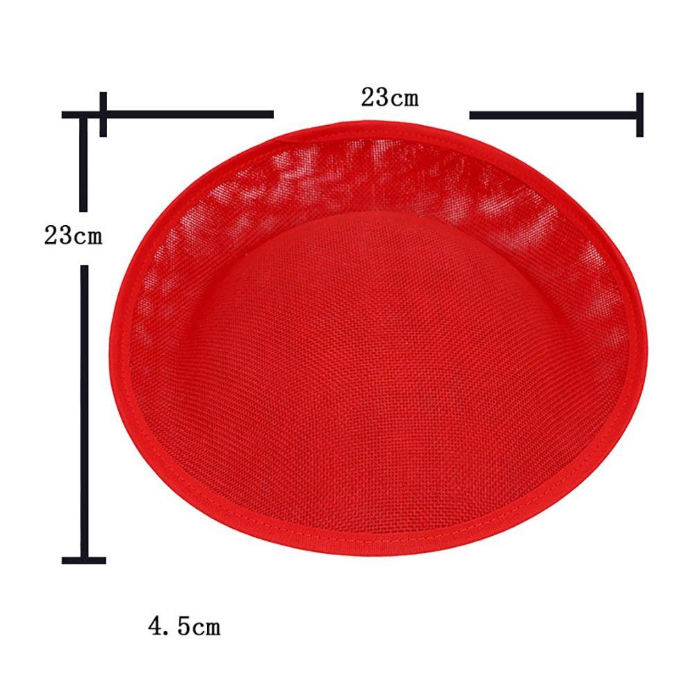 DIY Millinery Cocktail Headwear Wedding Flat Top Hat Embryo French Hat  Women Ladies