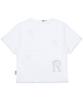 RuNaKi'Hu' Wxt101 Muguke Punching Check Applique T-Shirt (White)