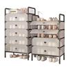 Sturdy Dustproof Multi-Layer Shoe Rack: Durable, Thickened, Large Capacity Storage Cabinet for Dorm or Rental Room.