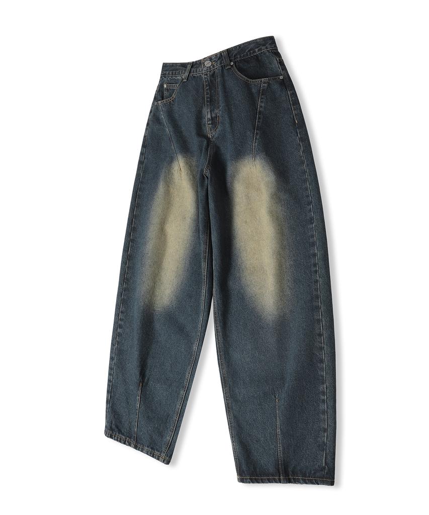 ZENDUST Par Tapered Dart Denim Pants Blue