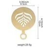 Stainless Steel Coffee Stencil Latte Cappuccino Decorating Stencils Cake Cookie Spray Paint Art Baking Mold For Barista Template
