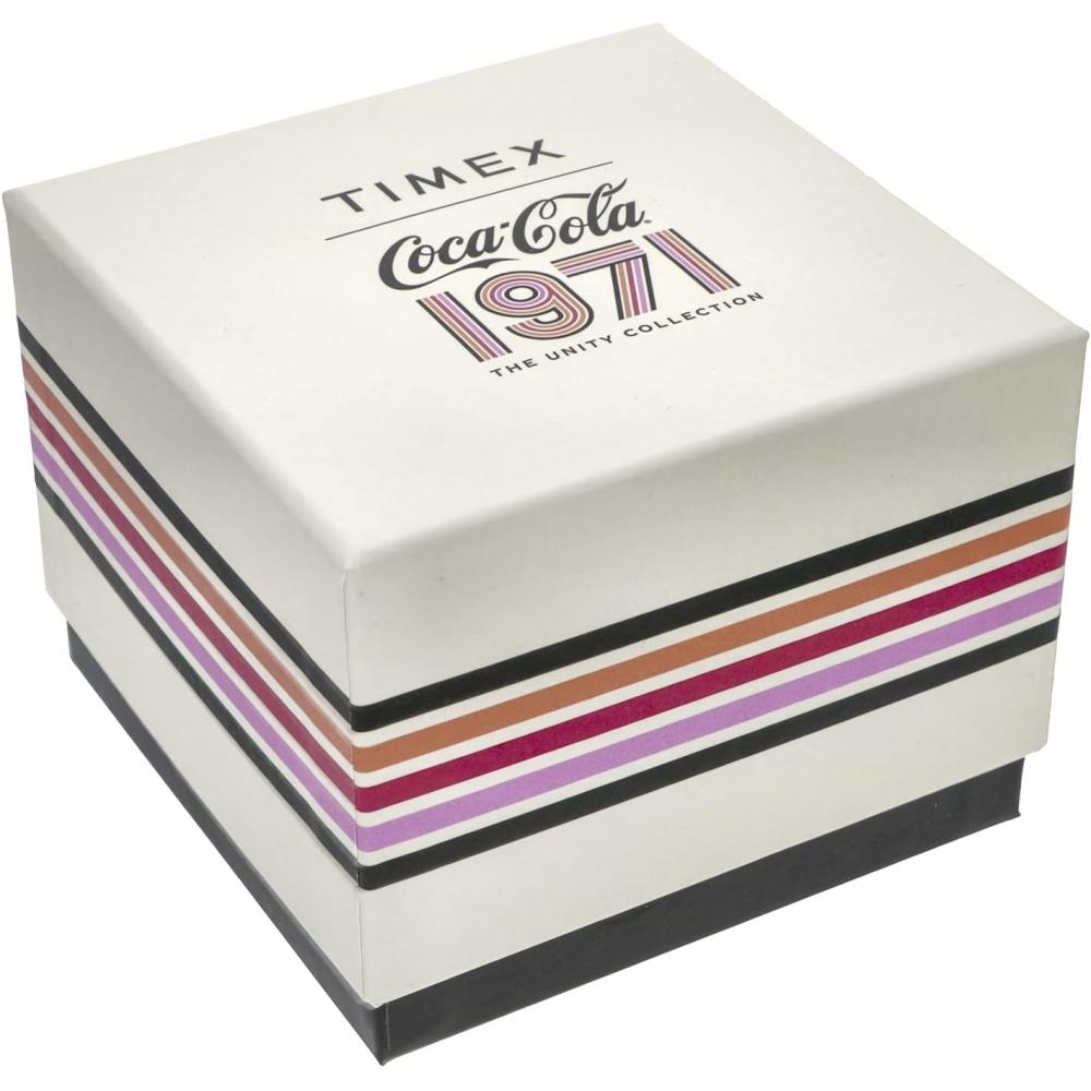 [timex] Coca Cola Collaboration Tw2v25800 Men S Watch Silver [parallel Imported] White