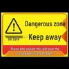 DAXTE Dangerous Area Keep Out PVC Warning Sign