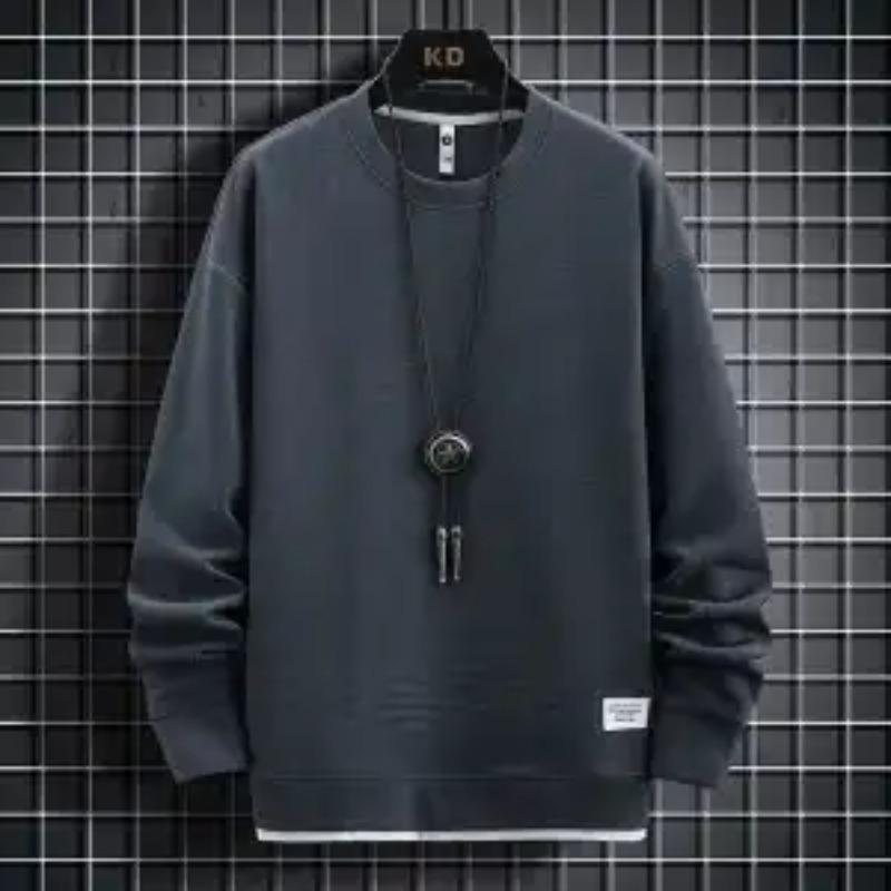 New Waffle Men's Spring Autumn Trendy Casual Sports Versatile Long Sleeve Sweatshirt Trousers Suit