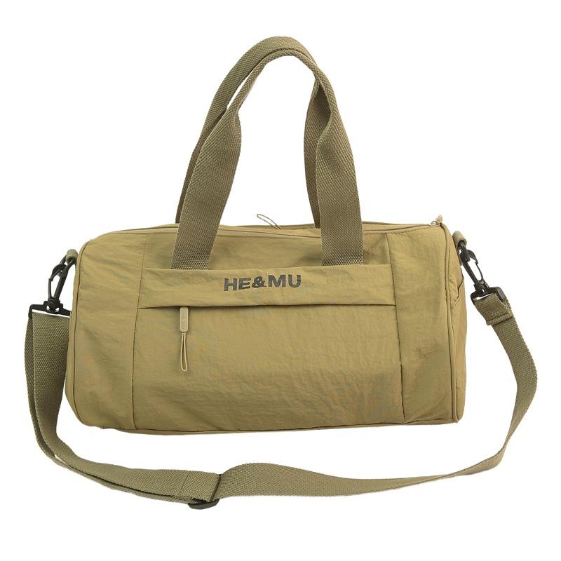 

Large Capacity Portable Sports Fitness Bag Business Travel Luggage Sports Shoulder Bag Lightweight Travel Bag зелений