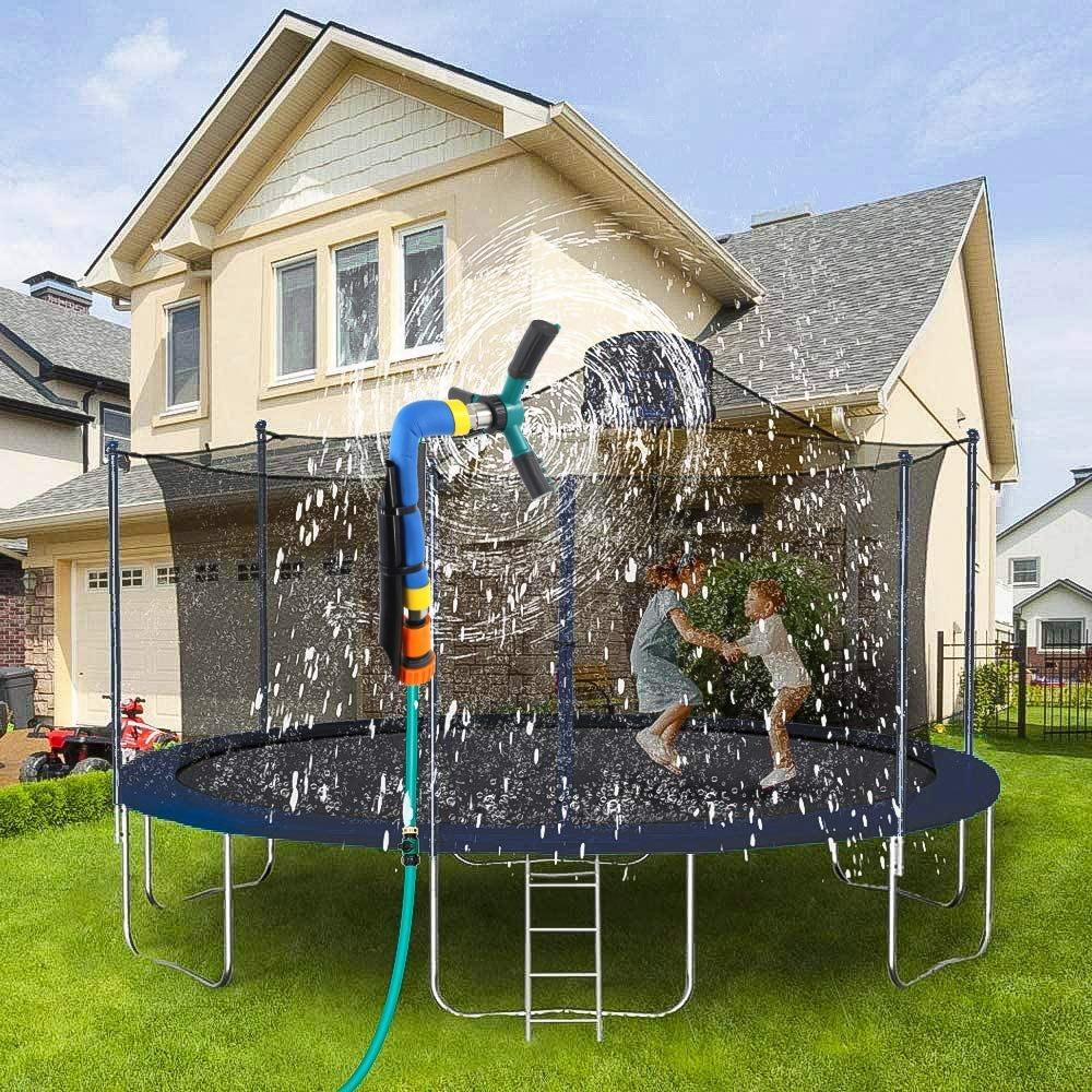Automatic Watering Trampoline Sprinkler 360 Degree Rotating Pet Showering Sprinkler Irrigation