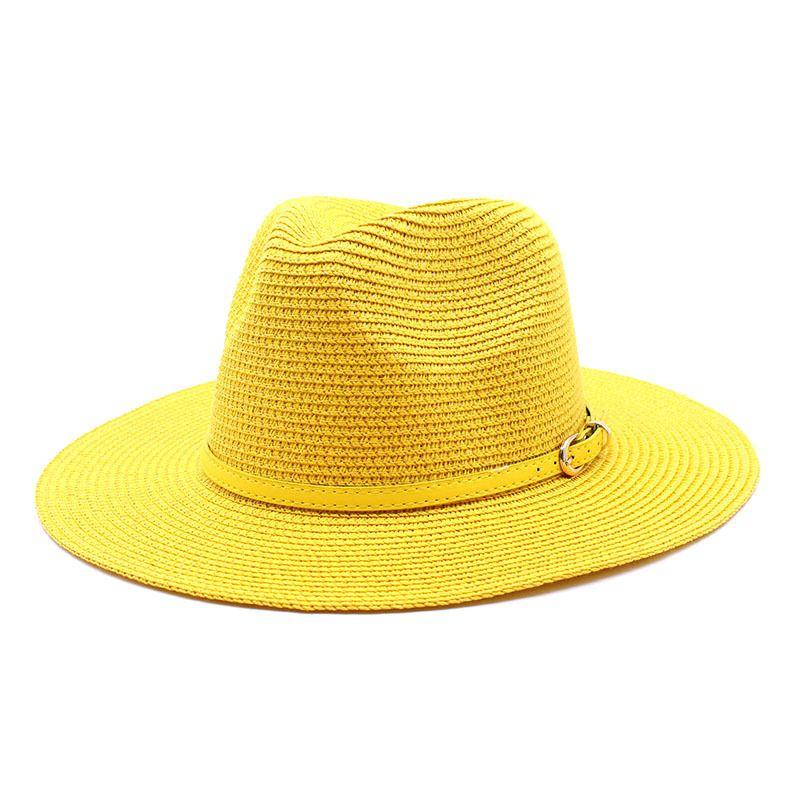 New Grass Green Fashionable Casual Versatile Top Hat for Beach Travel Sun Protection Sun Hat