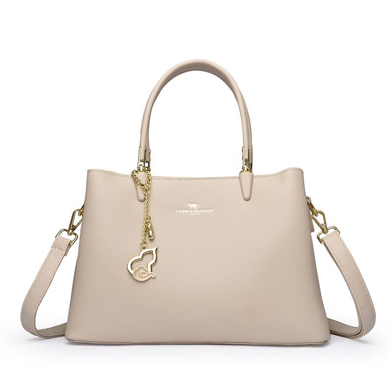 3-Layer Pocket Design New Luxury Designer Women's Handbag Fashion Trendy Ladies Shoulder Bag Simple Vintage Girls Shopping Tote