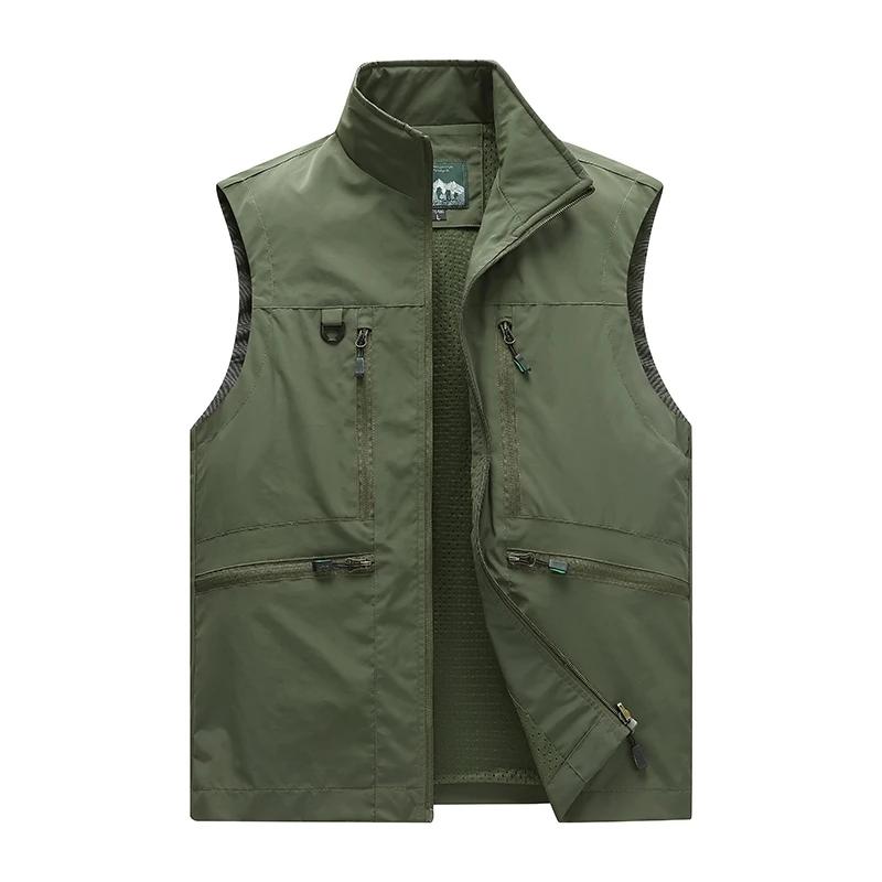 Outdoor Mountaineering Camping Windproof Breathable Vest for Men in Spring Autumn Comfortable Warm Cozy Vest