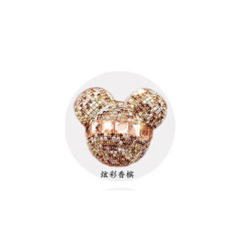 Rhinestone Mickey Car Air Vent Aromatherapy Clip Diamond Inlaid Car Air Conditioner Outlet Decoration