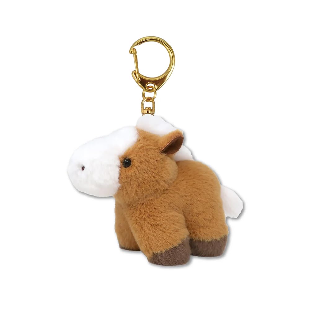 

Naito Design Institute Zodiac Pocha Horse Year of the New Reiwa 8 Keychain, Brown, 2026, Horse, Year,