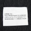 Great LOEWE Scarf Anagram logo patch fringe long black mohair Women Used