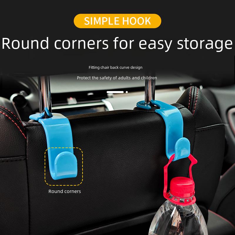 Car Back Seat Multifunctional Hook - High Load-Bearing, Hidden Storage Decor