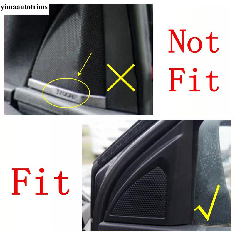 Car Pillar A Audio Speaker Tweeter Frame Cover Trim For Peugeot 3008 5008 GT 2017 -  Stainless Steel Accessories Interior