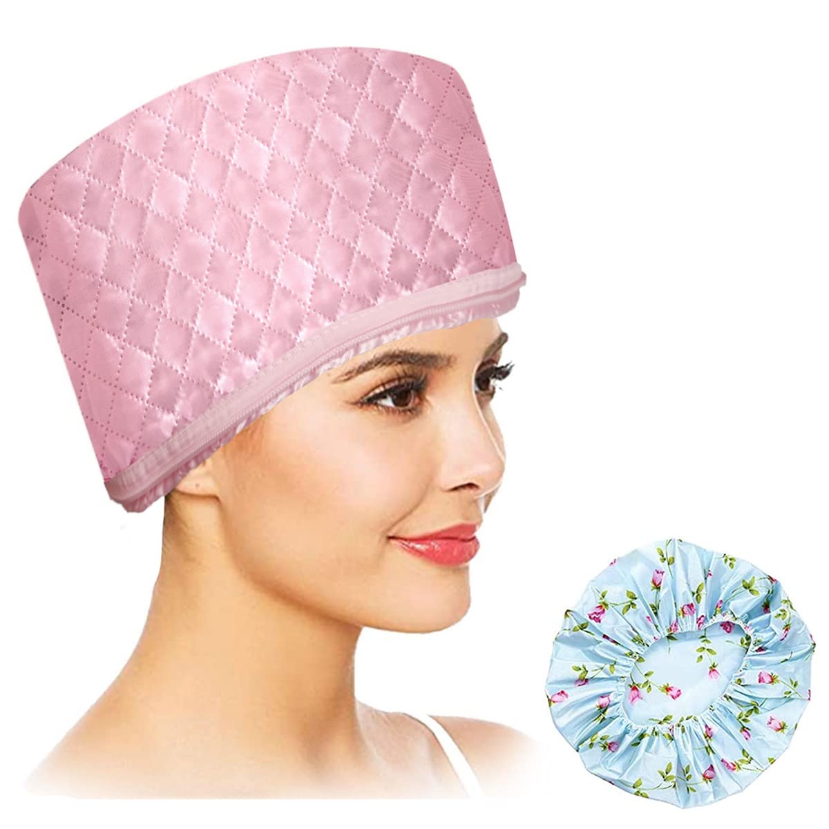 

110V Electric Hair Cap Thermal Cap Hat Hair Thermal Treatment Cap with 2 Mode Temperature Control For Hair Spa Home Hair Thermal United States