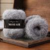 Comfortable Thread Cotton Blended Alpaca Mohair Yarn Soft Fluffy Handmade Hand-Knitted Yarn Long Haired Crochet Yarn Knitting