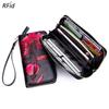 Women's Genuine Leather RFID Zipper Wallet - European & American Style