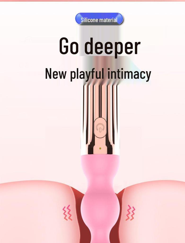 Dual Intensity Anal Beads Vibrator for Couples