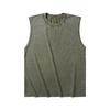 Camiseta sin mangas para hombre con cuello redondo Ajuste holgado informal Camiseta de tirantes para músculo Tejido de algodón suave para el uso diario
