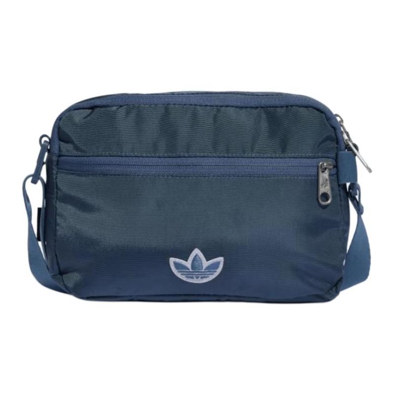 Adidas Originals Premium Essentials Polyester Shoulder Bag, Crossbody Bag Small Unisex Ink Blue Adidas IS4600