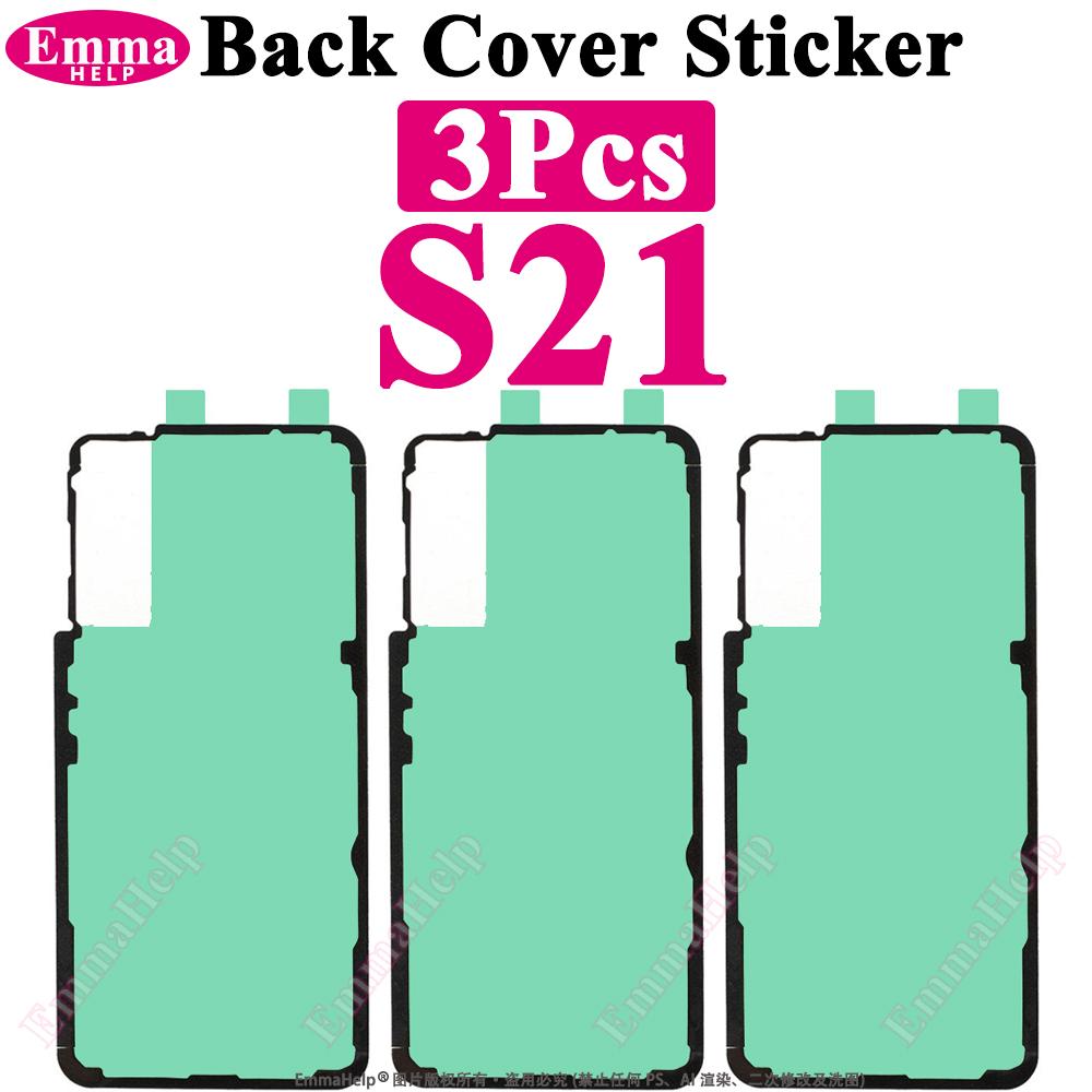 3pcs Waterproof Sticker For Samsung S23 Ultra S21 S22 S24 S25 Plus S26 Rear Back Door Housing Cover Seal Frame Adhesive Glue