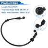 Motoforti 50/60/70/80/90/100/110/120/130cm Motorcycle Brake Clutch Oil Hose Line Kit for Motorcycles Dirt Bikes ATV Black