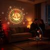 Adjustable USB Christmas Projector Light 10 HD Patterns LED Night Light for Xmas Tree Party Indoor Decor