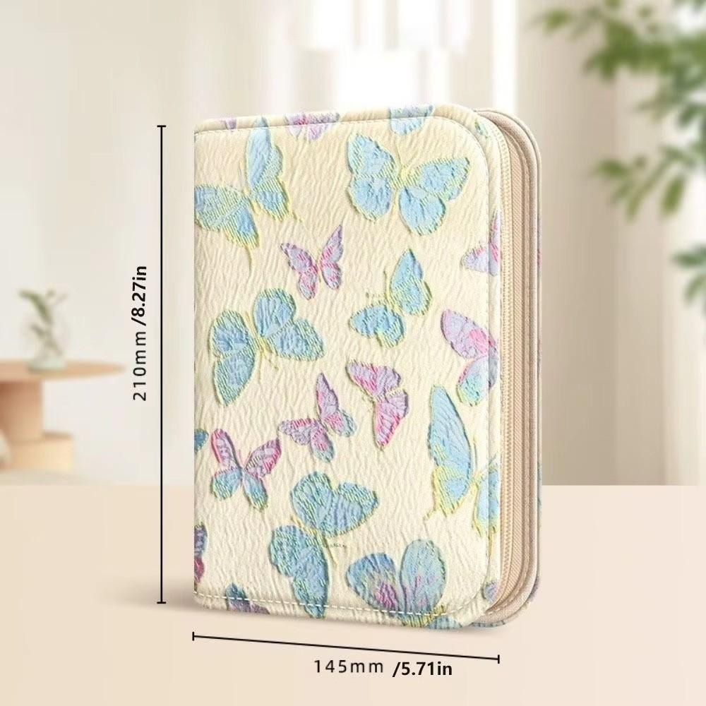 Butterfly/Pattern Jewelry Storage Book Anti-oxidation Grid Storage Jewelry Storage Bag for Women