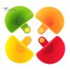 4Pcs Dip Clip Set for Bowls Plates Food-Grade Sauce Dish Dishwasher Safe Portable Seasoning Box for Spice Tomato Sauce Salt Veggie Vinegar Ketchup