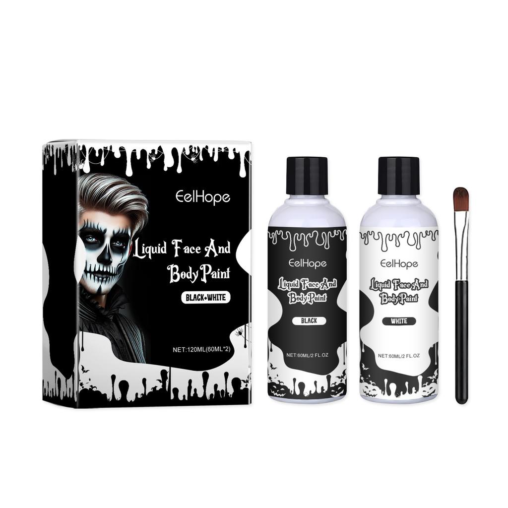 Halloween Party Quick-drying Painting Liquid, Painting Foundation Makeup Clown Colorful Painting Liquid