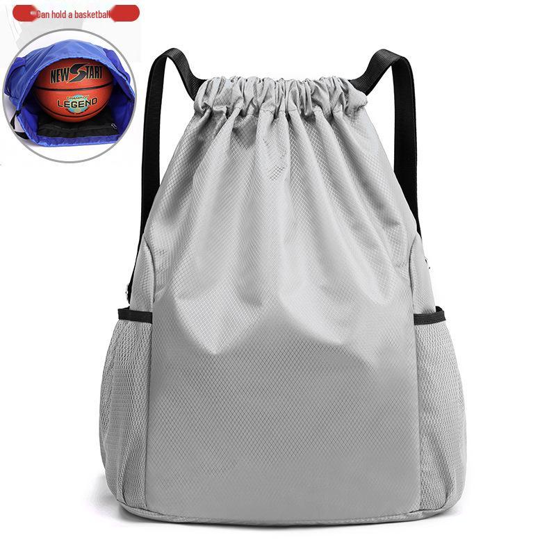 Customized Large-Capacity Drawstring Sports Bag for Children's Size 5 Basketball, Football, and Adult Size 7 Basketball
