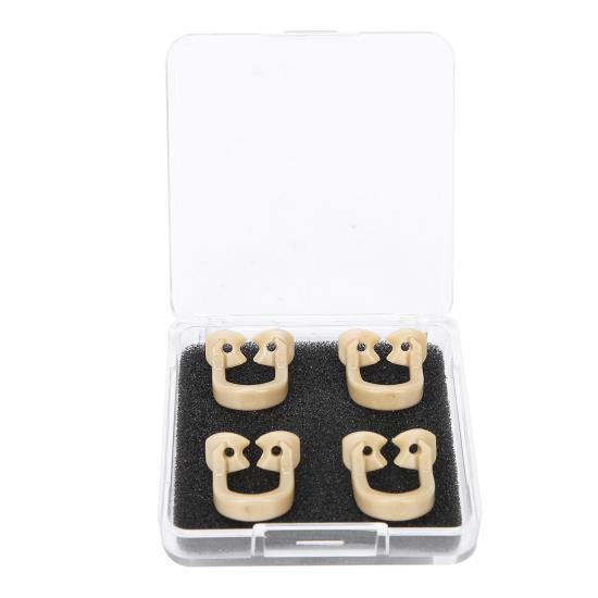 

4 шт. Смоляные зажимы для стоматологических коффердамов, зажимы для барьеров, стоматологические материалы, инструмент, аксессуар для стоматологов