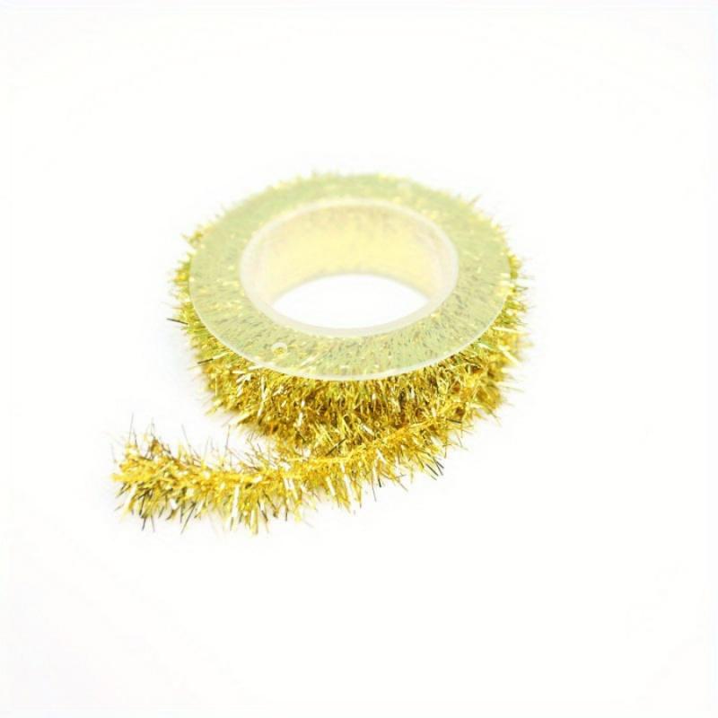 1pcChristmas Mini Tinsel StripsDIYChristmas Tree with Wire Tinsel Garland Home Store Decoration Hanging Ornament