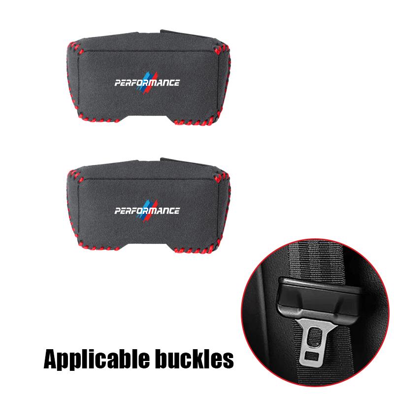Car Seat Belt Buckle Suede Protective Cover, Prevents Scratches & Rattling Noise For BMW G80 G06 G07 G42 G14 G15 G16 F82 Sticker 6YS3G