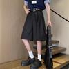 Suit Wide-leg Five-point Pants Semi-elastic High Waist Loose and Thin Soft Drape Street Trendy Versatile Heavy Casual Shorts