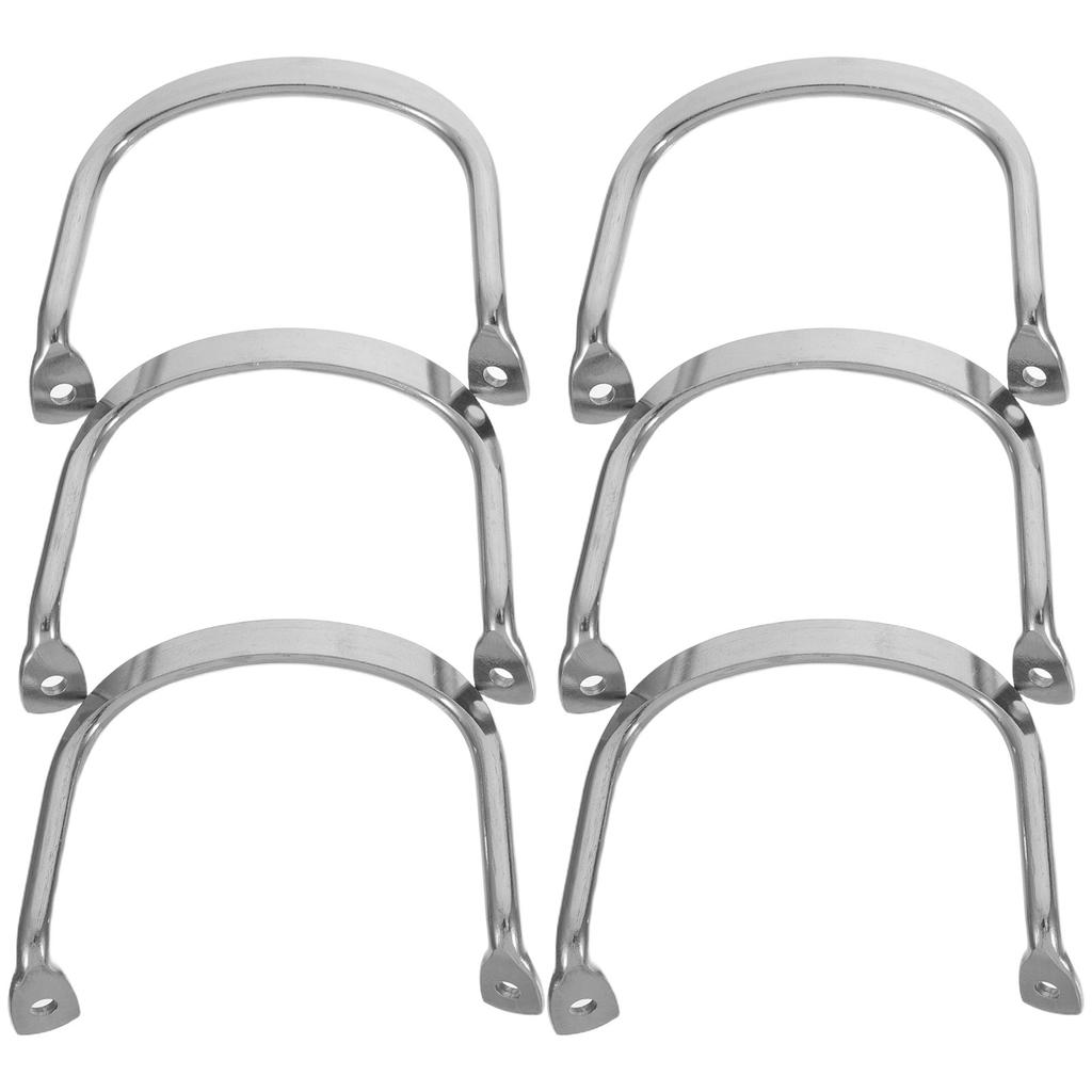 6 Pezzi Maniglie Laterali per Pentole in Acciaio Inossidabile con Rivetti Maniglia di Ricambio Estraibile Presa Anti-Scottatura per Pentole da Cucina