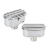 Aluminum Valve Cover Breather PCV Combo Kit Finned Oval Polished 6100FP for Replacement