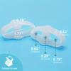 Soft Silicone Toe Separators Adjustable Bunion Relief Corrector for Women Men Reusable Pain Relief Comfortable Foot Care Tool
